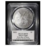 2024 AMERICAN SILVER EAGLE PCGS MS70