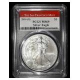 2014-(S) AMERICAN SILVER EAGLE PCGS MS 69