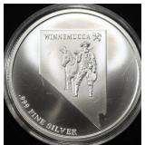 WINNEMUCCA 1 OZ .999 SILVER ROUND
