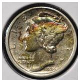 1924-D MERCURY DIME CH AU/UNC
