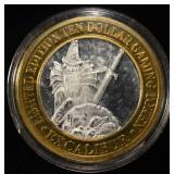 EXCALIBUR .999 SILVER CASINO TOKEN