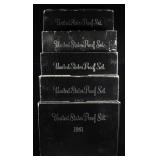 (5) 1981 US MINT PROOF SETS