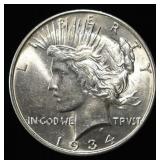 1934-D PEACE DOLLAR CH BU