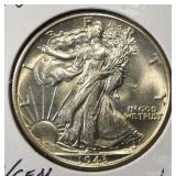 1943 WALKING LIBERTY HALF DOLLAR CH/GEM BU