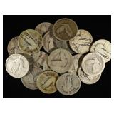 (20) 90% SILVER STANDING LIBERTY QUARTERS