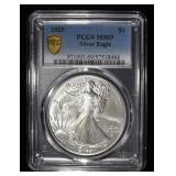 2025 AMERICAN SILVER EAGLE PCGS MS69