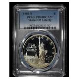 1986-S $1 COMMEM STATUE OF LIBERTY PCGS PR69 DCAM