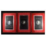 (3) 1971-S EISENHOWER PROOF DOLLARS