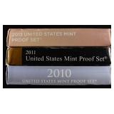 2010, 2011, 2013 US PROOF SETS