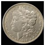 1894-O MORGAN DOLLAR AU