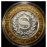 SHERATON CASINO .999 SILVER CASINO TOKEN