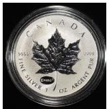 MAPLE LEAF 1 OZ .999 SILVER ROUND