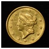 1851-C GOLD $1 TYPE 1 CH BU