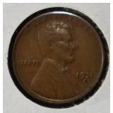 1931-S WHEAT CENT AU