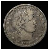 1896-O BARBER HALF DOLLAR F/VF