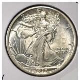 1917 WALKING LIBERTY HALF DOLLAR CH BU