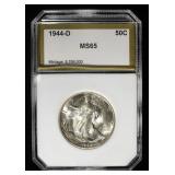 1944-D WALKING LIBERTY 50C PCI GEM BU