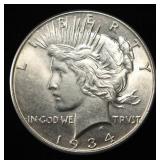 1934 PEACE DOLLAR CH BU