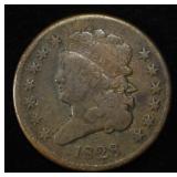 1828 13 STARS CLASSIC HEAD HALF CENT F