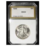 1946 WALKING LIBERTY HALF DOLLAR PCI GEM BU