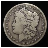 1883-CC MORGAN DOLLAR VG