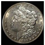 1883-S MORGAN DOLLAR AU