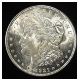1921-D MORGAN DOLLAR CH BU