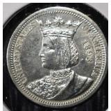 1893 25C ISABELLA CH BU