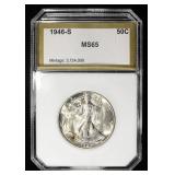 1946-S WALKING LIBERTY 50C PCI GEM BU