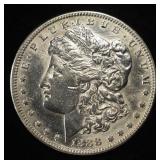 1888-S MORGAN DOLLAR AU CLEANED