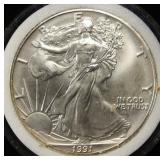 1991 AMERICAN SILVER EAGLE