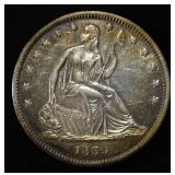 1839 SEATED LIBERTY HALF DOLLAR BU