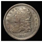 1836 CAPPED BUST DIME VF/XF