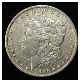 1886-O MORGAN DOLLAR XF/AU