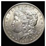 1897-O MORGAN DOLLAR AU/BU