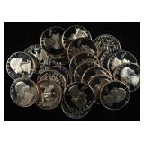 (20) 1982-S & (1) 1974-S WASHINGTON QUARTERS PROOF