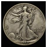 1938 WALKING LIBERTY HALF DOLLAR F/VF