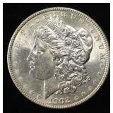 1902 MORGAN DOLLAR CH TO GEM BU