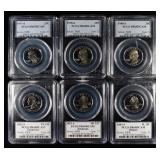 PCGS GRADED WASHINGTON QUARTERS COLLECTORS LOT