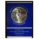 1970 REPUBLIC OF PANAMA 1 OZ 92.5% SILVER