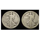 1917-P&S WALKING LIBERTY HALF DOLLARS