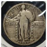1927-S STANDING LIBERTY QUARTER FINE