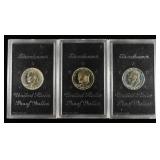 (3) 1974 EISENHOWER PROOF DOLLARS