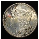 1881-S MORGAN DOLLAR CH BU