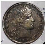 1899 BARBER HALF DOLLAR AU