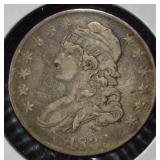 1833 CAPPED BUST HALF DOLLAR XF