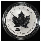 MAPLE LEAF 1 OZ .999 SILVER ROUND