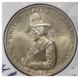 1920 50C COMMEM PILGRIM GEM BU