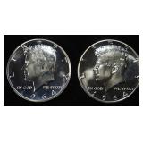(2) 90% SILVER 1964 KENNEDY HALF DOLLARS PROOF BU