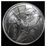 2022 STAR WARS DARTH VADER 1 OZ .999 SILVER ROUND